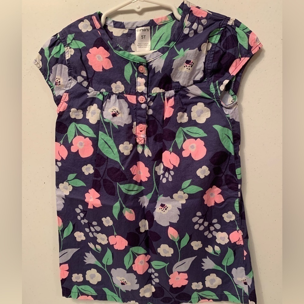 Carters Girl Floral Top
